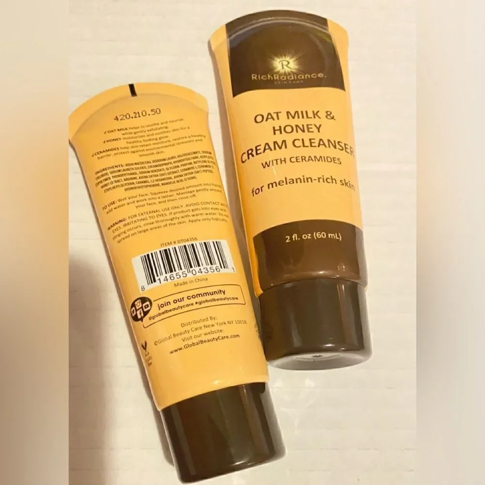 🛍️Rich Radiance Cream cleanser With Milk &Honey Cream Cleanser 2.FL.OZ(60ml)💥